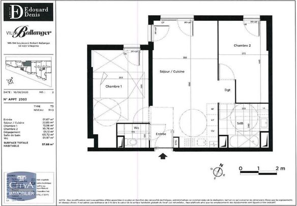 Location Appartement 3 pièces 57m² VILLEPINTE 93420 - Photo 1