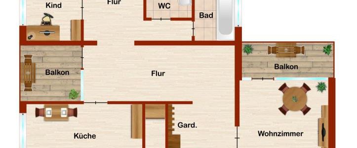 Demnächst frei! 4-Zimmer-Wohnung in Münster Gievenbeck - Foto 1