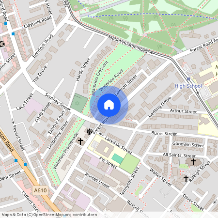 Flat 2, 50, Forest Road West, Nottingham, NG7 4EQ