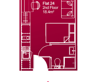 Studio to rent - Photo 6