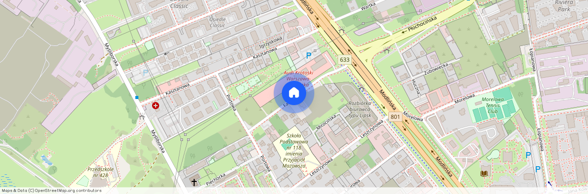 ul. Modlińska, Żerań, Białołęka, Warszawa, mazowieckie