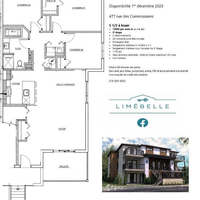 4 1/2 et 5 1/2 Neufs à louer à St-Gilles - Photo 1