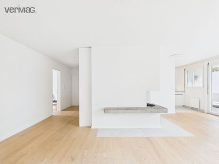 Luminous 5.5-room apartment with fireplace, washing tower & garage box - Photo 5