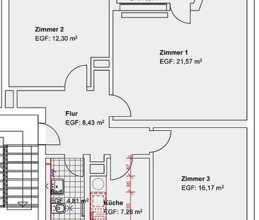 Modernisierte 3 ZKB nahe Klinikum! - Photo 1
