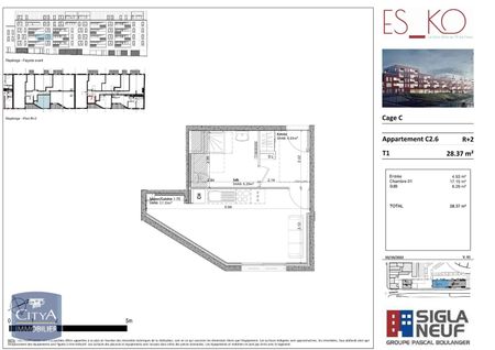 Location Appartement 1 pièce 28m² VALENCIENNES 59300 - Photo 3