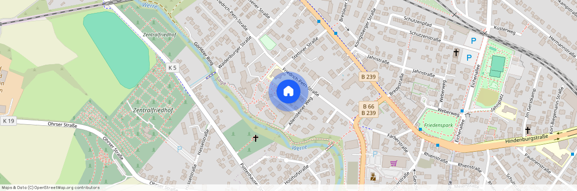 Allensteiner Weg 2A, 32791 Nordrhein-Westfalen - Lage