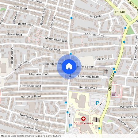 Derby Road, Birkenhead, Wirral, Merseyside, CH42