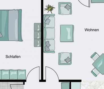 Schöne 2-Zimmerwohnung in ruhiger Lage! - Foto 6