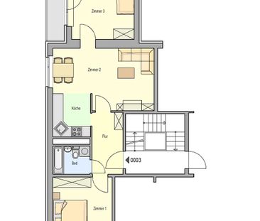 Drei Zimmer, Balkon, Keller - Photo 3