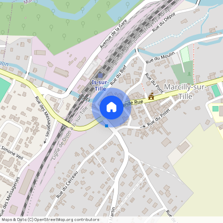 Marcilly Sur Tille, Secteur Prox. Gare Is/tille