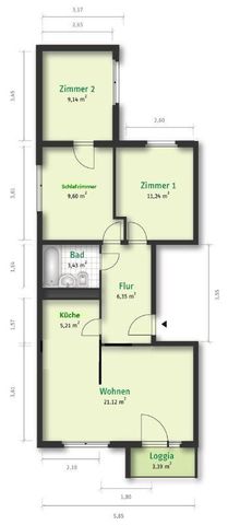 Familienfreundliche 4-Zimmerwohnung in Halle-Neustadt - Photo 5