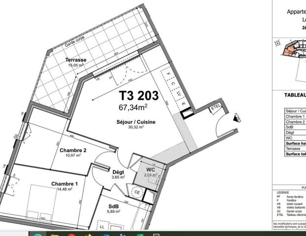 location Appartement T3 DE 67.32m² À BRIGNOLLES - Photo 1