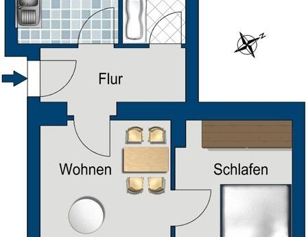 gemütliche kleine Wohnung ab sofort verfügbar - Photo 1