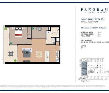 Panorama Apartments - Furnished - 1 bedroom + study - Photo 1