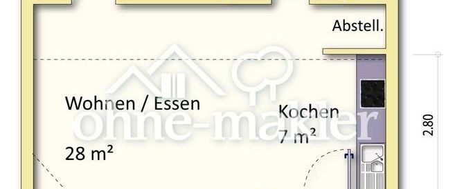 Moderne 2-Zimmerwohnung mit Loggia & Dachterrasse & EBK in Bruchköbeler Ortsmitte - Foto 1