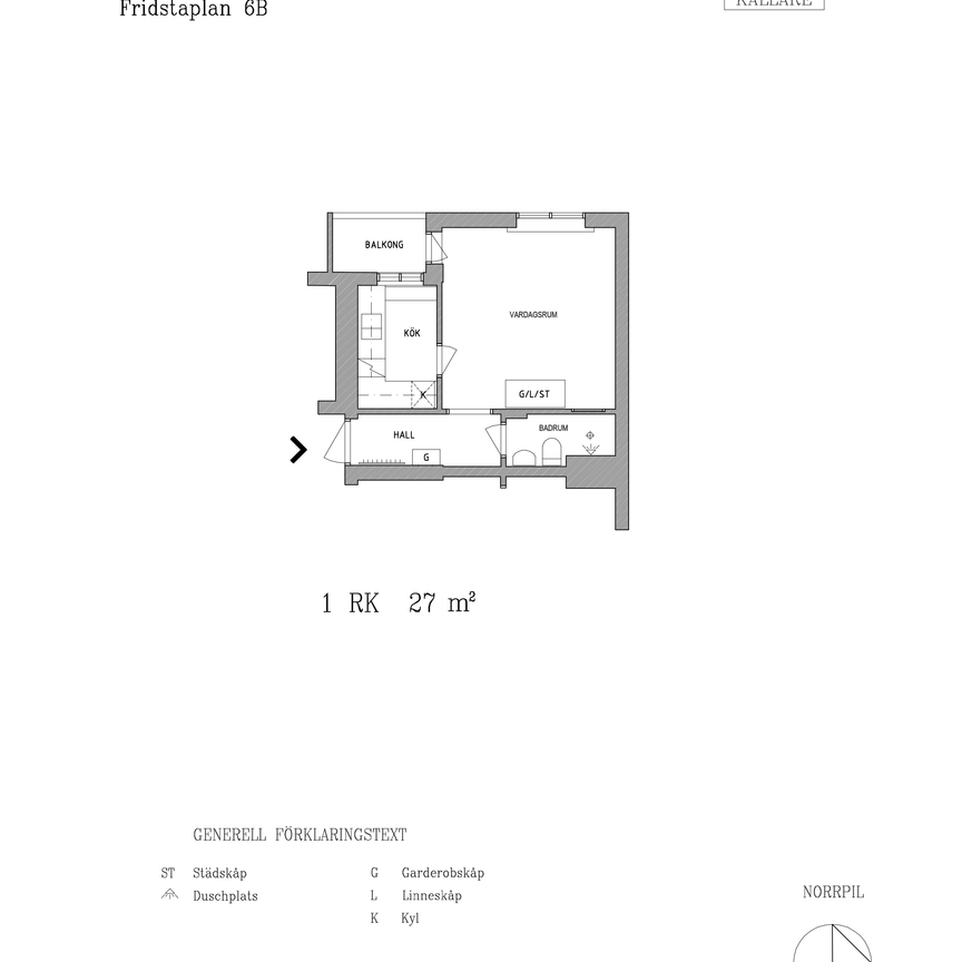Fridstaplan 6 B, våning None - Foto 2