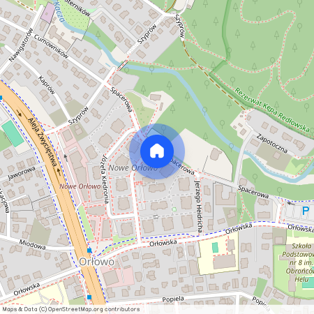 ul. Spacerowa, Orłowo, Gdynia, pomorskie