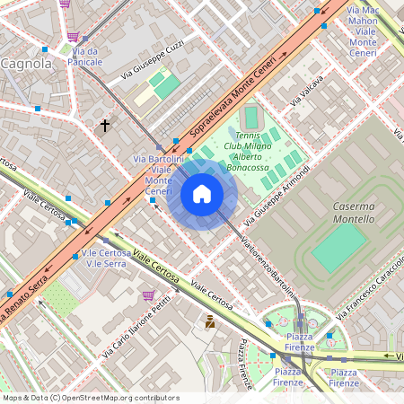 Via Lorenzo Bartolini 25 Ghisolfa Cenisio, Sarpi Milano