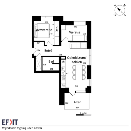 Flot nyopført 3-værelses i Strandhusene - Foto 5
