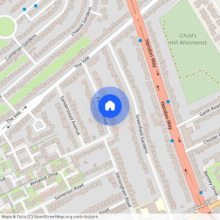 Purley Avenue, Cricklewood, London, NW2