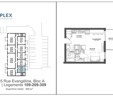 2½ — 209 – 1625 Evangéline - Photo 5
