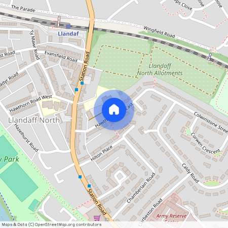 Hawthorn Road East, Llandaff North, Cardiff, South Glamorgan, CF14