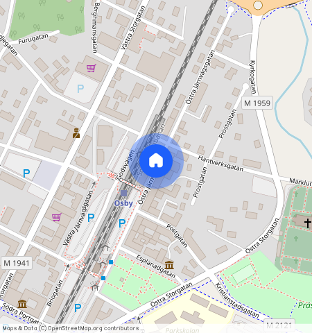 Östra Järnvägsgatan, Osby