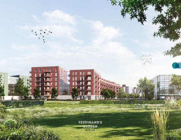 Exklusive 3,5-Zimmer-Wohnung mit 3 BALKONEN, 2 BÄDERN und EBK im Neubauquartier 'Ferdinand's Garden' - Photo 1
