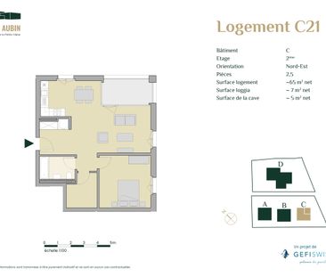 Appartement 2,5 pièces avec loggia - Neuf ! - Photo 1