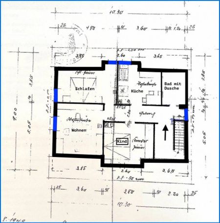 Erstbezug - heimelige 4,5 Zi.-Wohnung im OG und DG mit Fernblick und Garage! - Foto 3