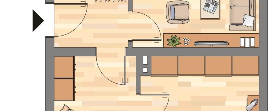 2-Zimmer Wohnung mit neuem Tageslichtbad in Fedderwadergroden! - Photo 1