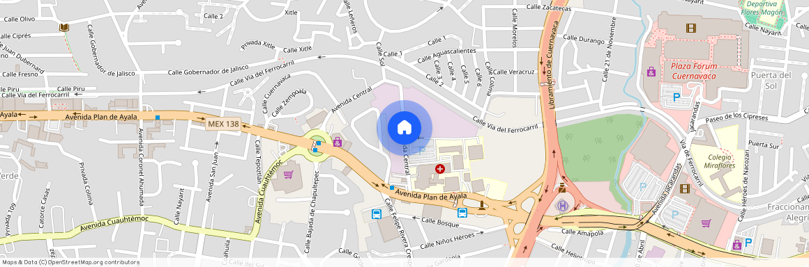 Avenida Central, 62450 Cuernavaca, MOR, Mexico