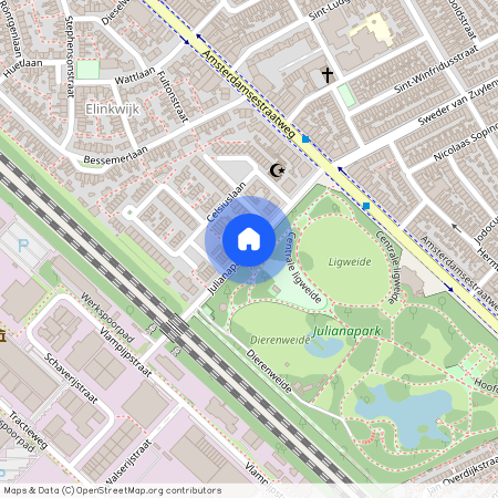 Elinkwijk en omgeving, 3553 HK, Julianaparklaan, Utrecht