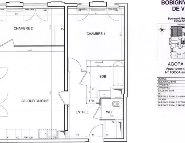 location Appartement T3 DE 68.8m² À BOBIGNY - Photo 1