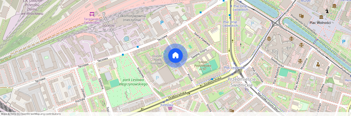 ul. Kolejowa 87, Przedmieście Świdnickie, Stare Miasto, Wrocław, dolnośląskie