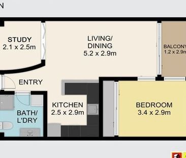 Full kitchen 1 bed, 1 study apartment w/ extras - Photo 5