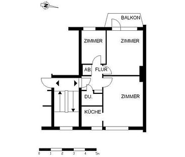 Renovierte 2-5-Zimmer-Wohnung mit Balkon - Photo 5