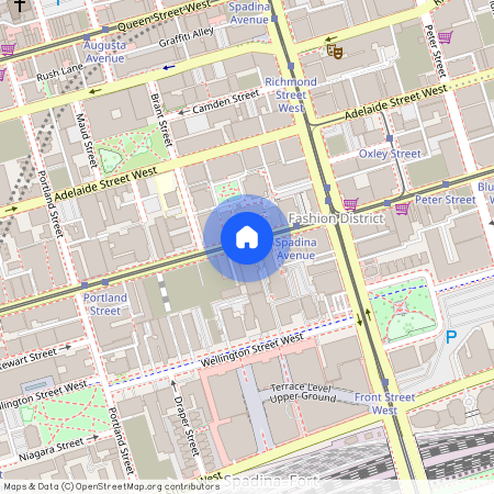 google map, Old Toronto, Old Toronto, Toronto, M5V 1K4