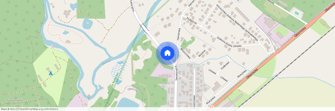 Sanatoryjna, Kowanówko, Oborniki, obornicki, wielkopolskie, Kowalewko