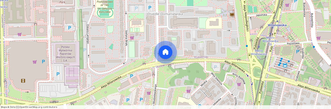 ul. Zygmunta Modzelewskiego, Ksawerów, Mokotów, Warszawa, mazowieckie