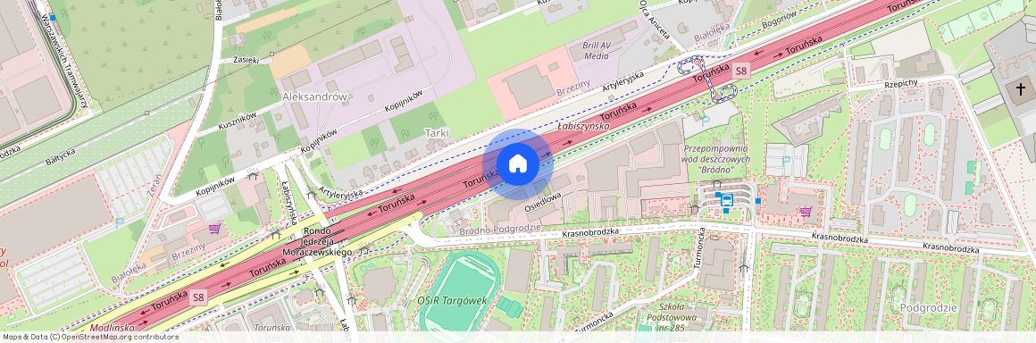 ul. Toruńska, Bródno-Podgrodzie, Targówek, Warszawa, mazowieckie