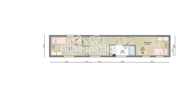 Außergewöhnliche 5-Raumwohnung Maisonette in Greifswald in zentraler Lage - Foto 2