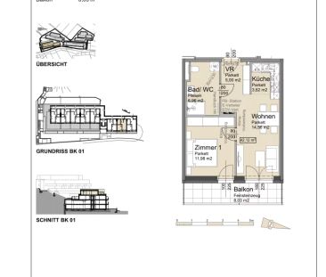 Neubau Erstbezug Musterwohnung in den Danube Hills - Photo 1