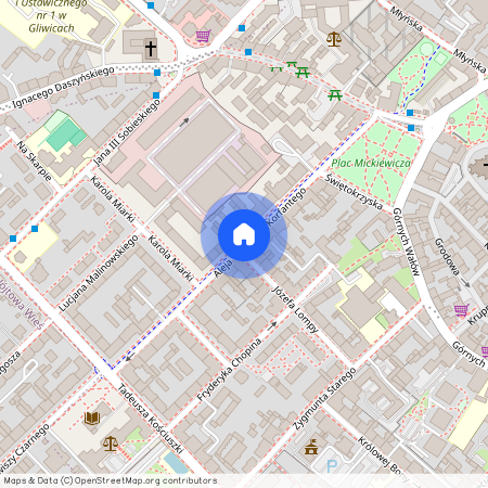 al. Wojciecha Korfantego, Śródmieście, Gliwice, śląskie