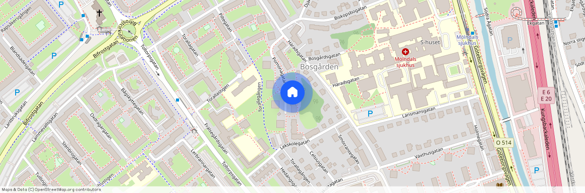 Bosgården, Mölndal, Göteborg, Västra Götaland, Pomonagatan 3B