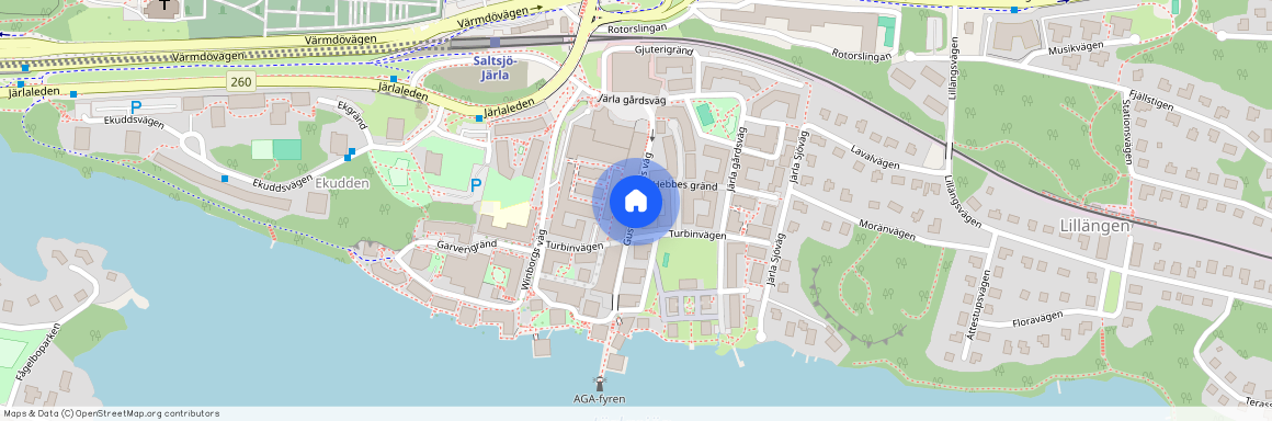 Gustaf De Lavals väg, Nacka