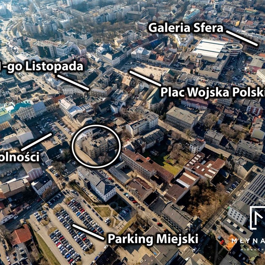 Mieszkanie na wynajem Bielsko-Biała, Centrum, Paderewskiego 78.00 m - Zdjęcie 1