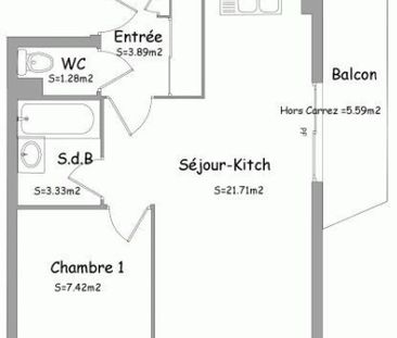 Location Appartement 2 pièces 37m² ST JEAN DE BRAYE 45800 - Photo 3