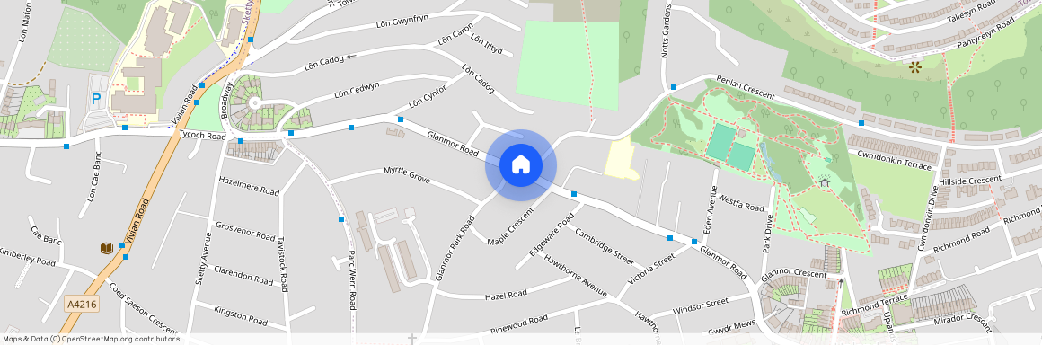 Glanmor Road, Uplands, Swansea