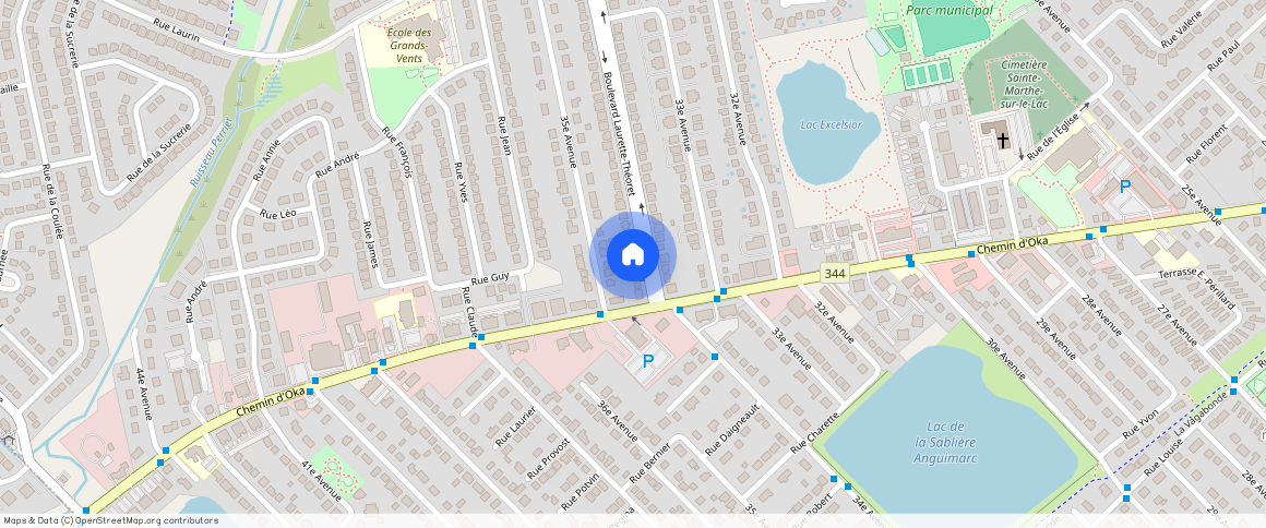 ** Boulevard Laurette-Théorêt, Sainte-Marthe-sur-le-Lac, Sainte-Marthe-sur-le-Lac, Laurentides, J0N 1P0